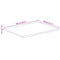 vidaXL Table Top Live Edge 100x80x3.8 cm Solid Wood Rough Mango