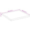 vidaXL Table Top 40x40x2.5 cm Live Edge Solid Wood Mango