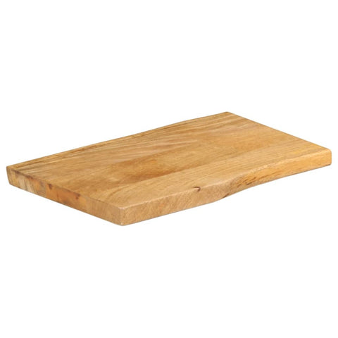 vidaXL Table Top 60x40x2.5 cm Live Edge Solid Wood Mango