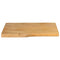 vidaXL Table Top 70x40x2.5 cm Live Edge Solid Wood Mango