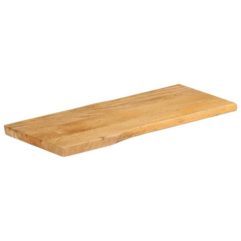 vidaXL Table Top 80x40x2.5 cm Live Edge Solid Wood Mango