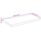 vidaXL Table Top 90x40x2.5 cm Live Edge Solid Wood Mango