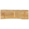 vidaXL Table Top 110x40x2.5 cm Live Edge Solid Wood Mango