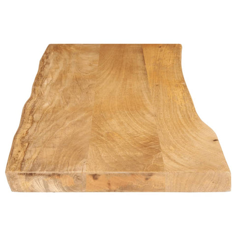 vidaXL Table Top 120x40x2.5 cm Live Edge Solid Wood Mango