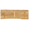 vidaXL Table Top 140x40x2.5 cm Live Edge Solid Wood Mango