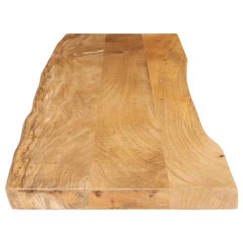 vidaXL Table Top 160x40x2.5 cm Live Edge Solid Wood Mango
