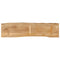 vidaXL Table Top 160x40x2.5 cm Live Edge Solid Wood Mango