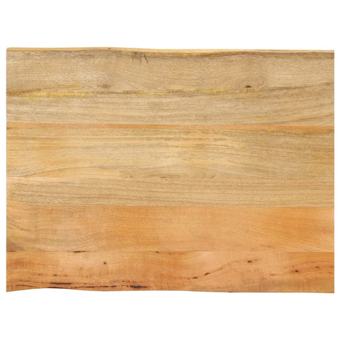 vidaXL Table Top 80x60x2.5 cm Live Edge Solid Wood Mango