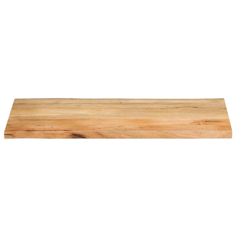 vidaXL Table Top 110x60x2.5 cm Live Edge Solid Wood Mango