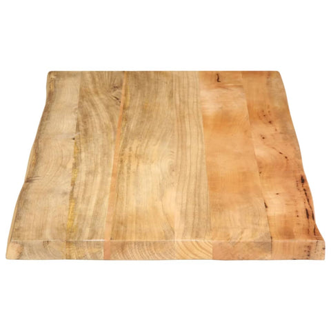 vidaXL Table Top 110x60x2.5 cm Live Edge Solid Wood Mango