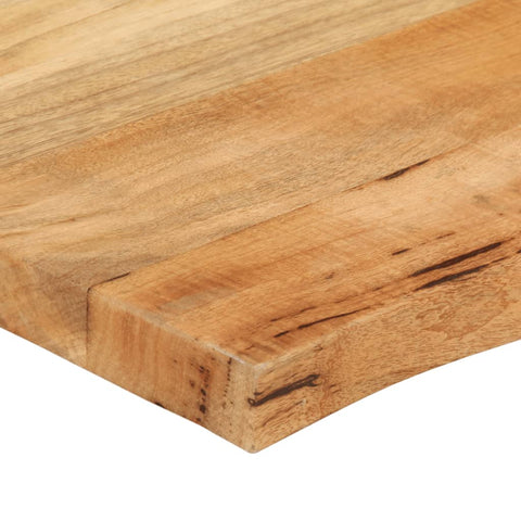 vidaXL Table Top 110x60x2.5 cm Live Edge Solid Wood Mango