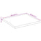 vidaXL Table Top 80x80x2.5 cm Live Edge Solid Wood Mango