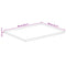 vidaXL Table Top 90x80x2.5 cm Live Edge Solid Wood Mango