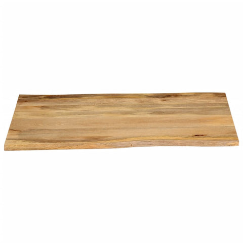 vidaXL Table Top 100x80x2.5 cm Live Edge Solid Wood Mango