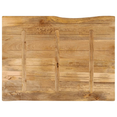 vidaXL Table Top 100x80x2.5 cm Live Edge Solid Wood Mango
