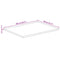 vidaXL Table Top 100x80x2.5 cm Live Edge Solid Wood Mango