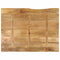 vidaXL Table Top 110x80x2.5 cm Live Edge Solid Wood Mango