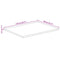 vidaXL Table Top 110x80x2.5 cm Live Edge Solid Wood Mango