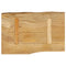 vidaXL Table Top 60x40x3.8 cm Live Edge Solid Wood Mango