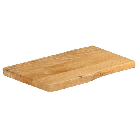 vidaXL Table Top 70x40x3.8 cm Live Edge Solid Wood Mango