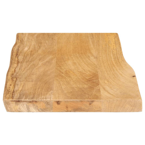 vidaXL Table Top 70x40x3.8 cm Live Edge Solid Wood Mango