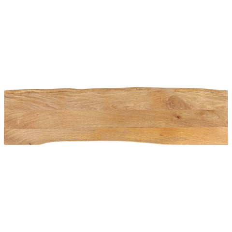 vidaXL Table Top 160x40x3.8 cm Live Edge Solid Wood Mango