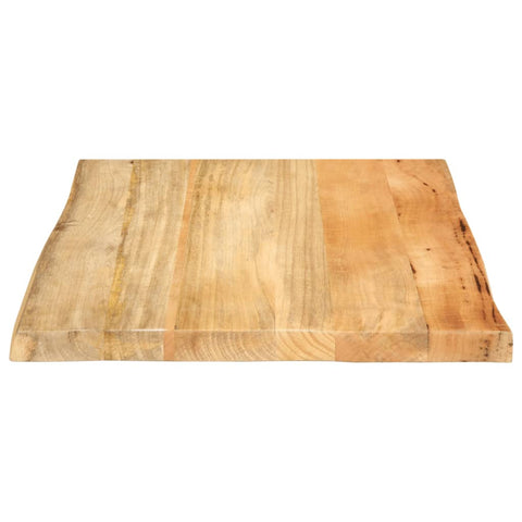 vidaXL Table Top 60x60x3.8 cm Live Edge Solid Wood Mango