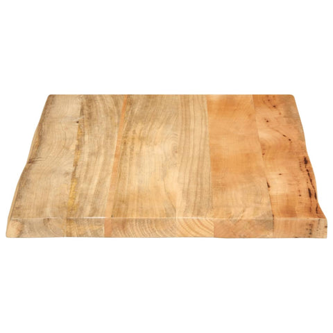 vidaXL Table Top 70x60x3.8 cm Live Edge Solid Wood Mango