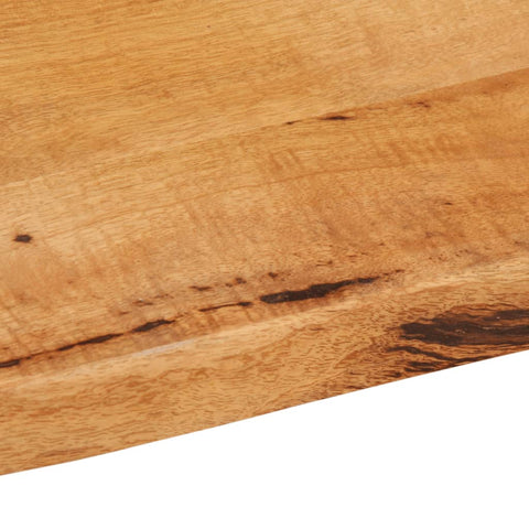 vidaXL Table Top 70x60x3.8 cm Live Edge Solid Wood Mango
