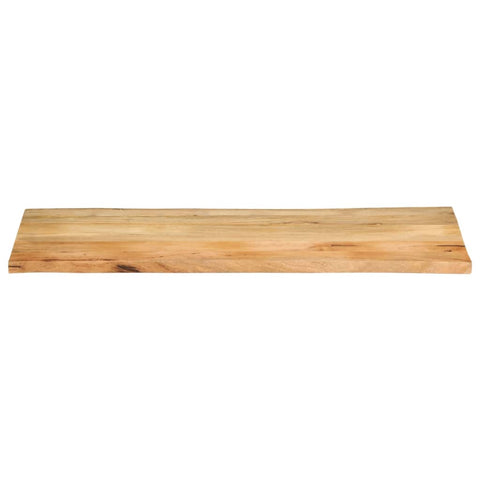 vidaXL Table Top 140x60x3.8 cm Live Edge Solid Wood Mango