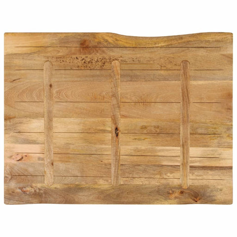 vidaXL Table Top 100x80x3.8 cm Live Edge Solid Wood Mango