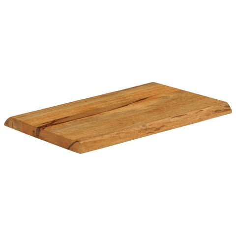 vidaXL Table Top 60x40x2.5 cm Live Edge Solid Wood Mango