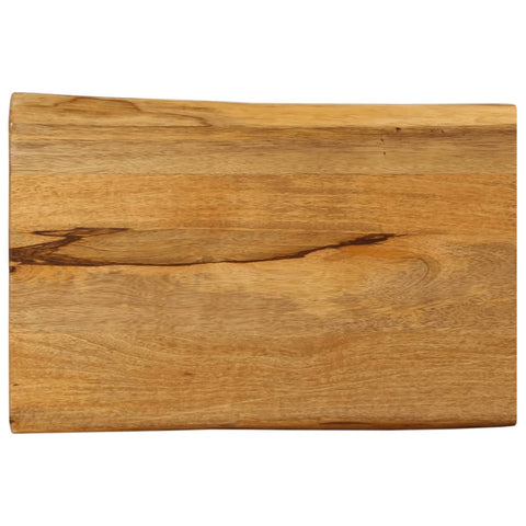 vidaXL Table Top 70x40x2.5 cm Live Edge Solid Wood Mango