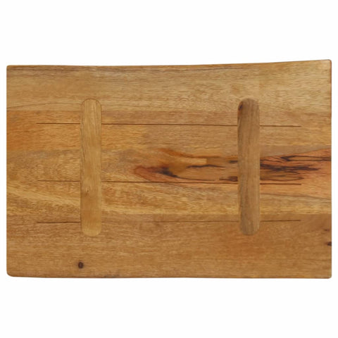 vidaXL Table Top 70x40x2.5 cm Live Edge Solid Wood Mango
