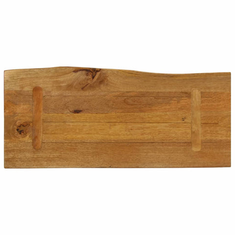vidaXL Table Top 80x40x2.5 cm Live Edge Solid Wood Mango