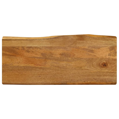 vidaXL Table Top 100x40x2.5 cm Live Edge Solid Wood Mango