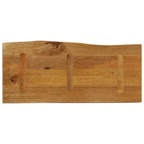 vidaXL Table Top 100x40x2.5 cm Live Edge Solid Wood Mango
