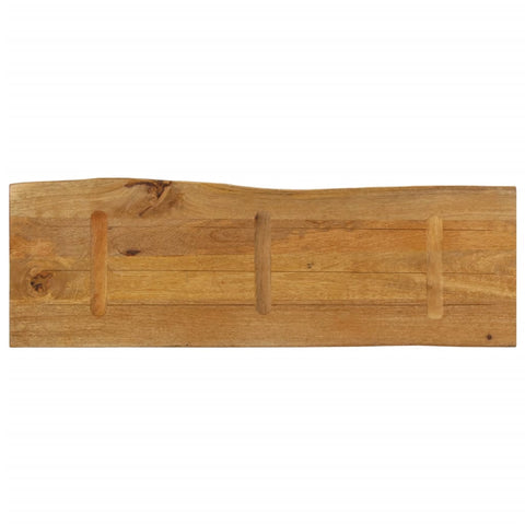 vidaXL Table Top 120x40x2.5 cm Live Edge Solid Wood Mango