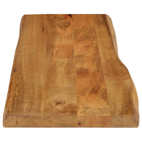 vidaXL Table Top 140x40x2.5 cm Live Edge Solid Wood Mango