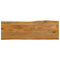 vidaXL Table Top 120x40x3.8 cm Live Edge Solid Wood Mango
