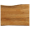 vidaXL Table Top 90x60x3.8 cm Live Edge Solid Wood Mango