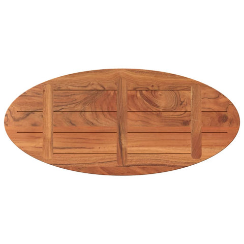 vidaXL Table Top 120x60x2.5 cm Oval Solid Wood Acacia