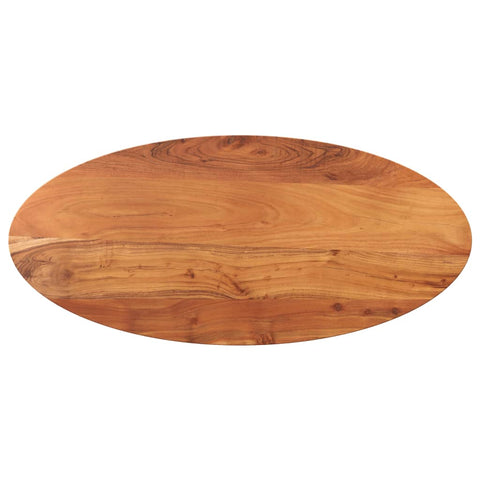 vidaXL Table Top 140x60x2.5 cm Oval Solid Wood Acacia