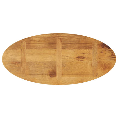 vidaXL Table Top 120x50x3.8 cm Oval Solid Wood Mango
