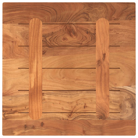 vidaXL Table Top 60x60x2.5 cm Square Solid Wood Acacia