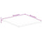 vidaXL Table Top 60x60x2.5 cm Square Solid Wood Acacia