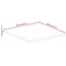 vidaXL Table Top 40x40x3.8 cm Square Solid Wood Acacia