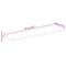 vidaXL Table Top 110x20x3.8 cm Rectangular Solid Wood Reclaimed