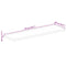 vidaXL Table Top 110x60x3.8 cm Rectangular Solid Wood Reclaimed