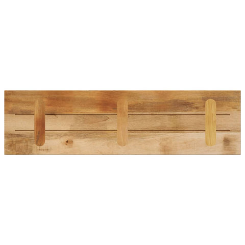 vidaXL Table Top 100x20x2.5 cm Rectangular Solid Wood Rough Mango